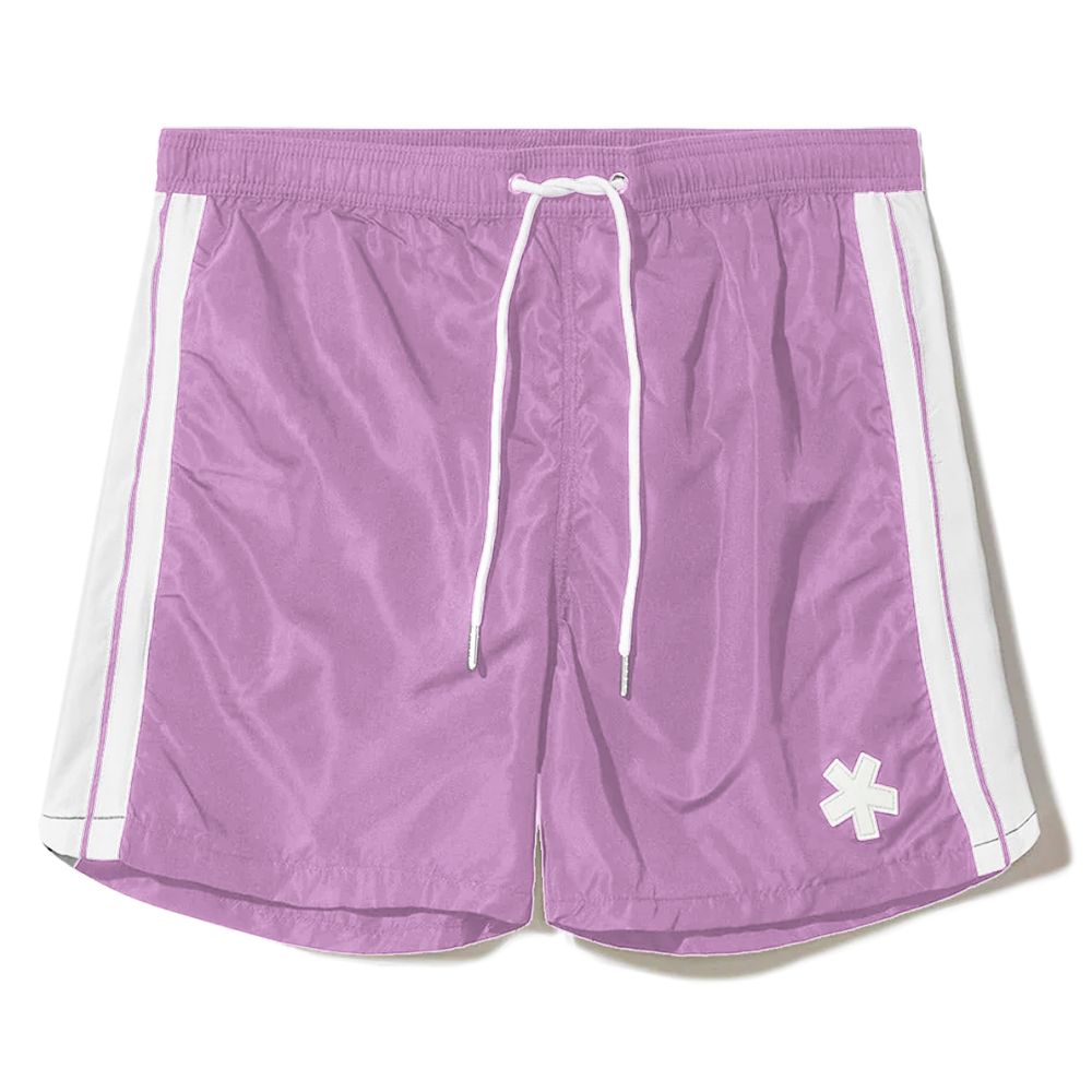 Purple Polyester Men's Swimwear Trunks