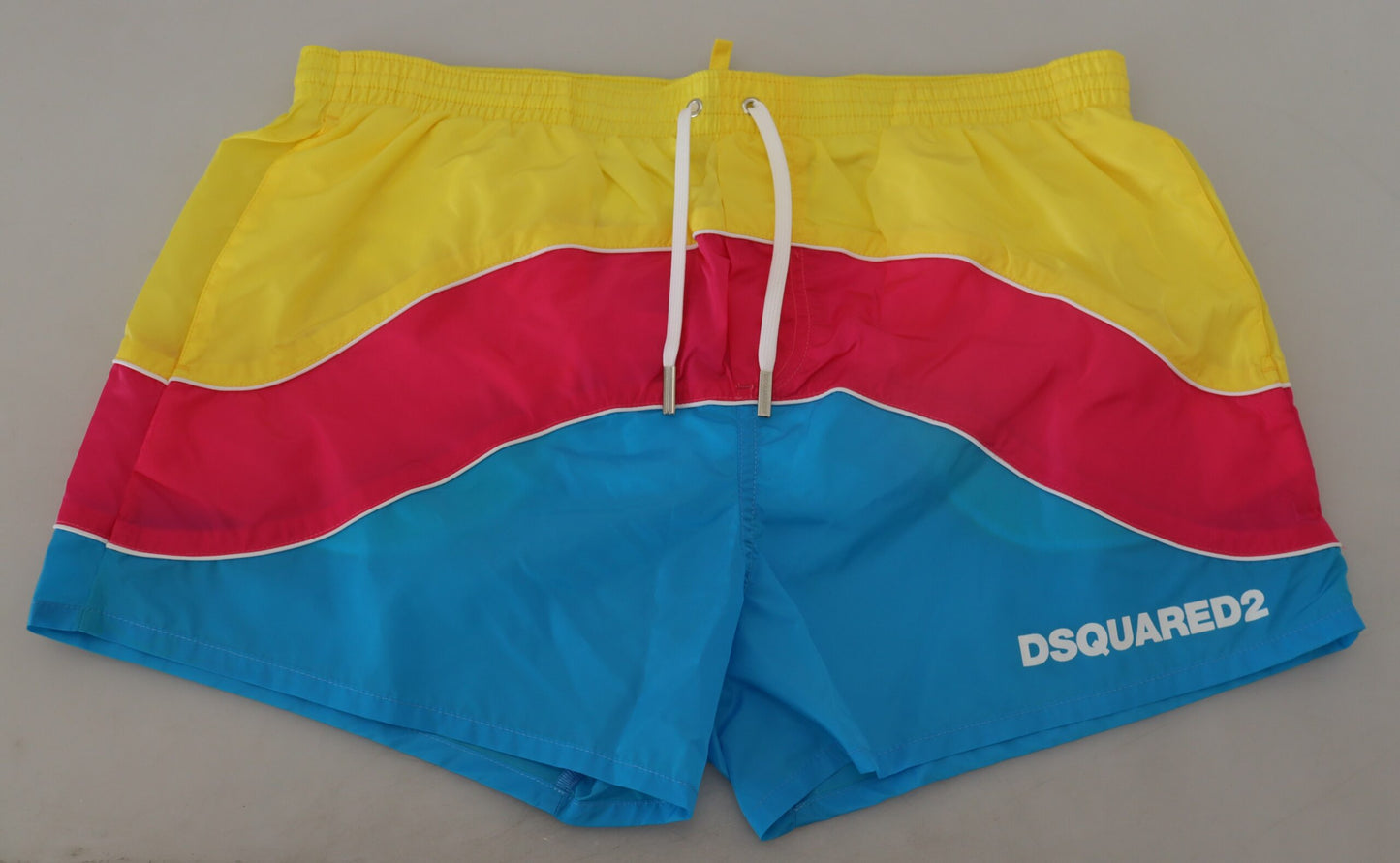 Multicolor Logo Print Men Beachwear Shorts Swimwear