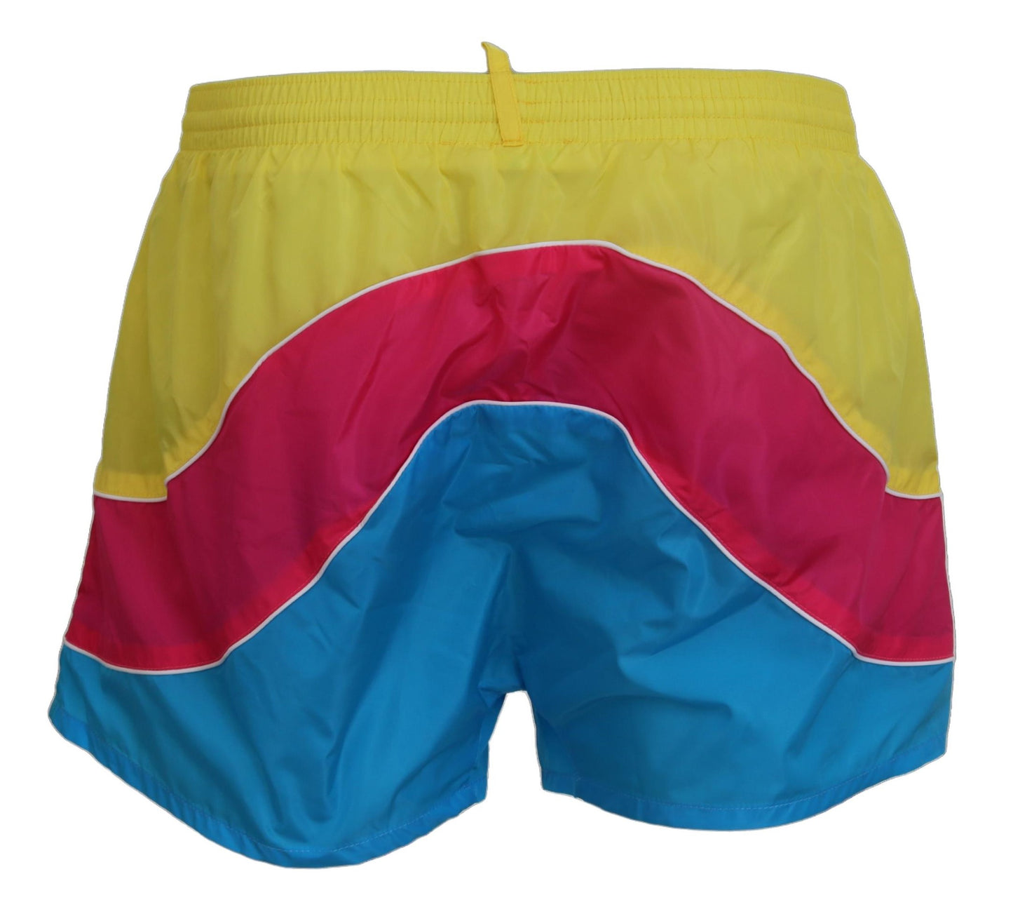 Multicolor Logo Print Men Beachwear Shorts Swimwear