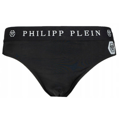 Black Polyamide Men's Swimwear Trunks