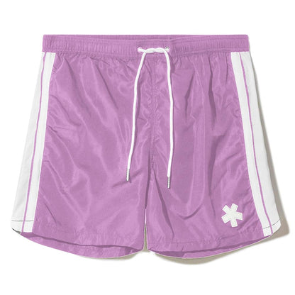 Purple Polyester Men's Swimwear Trunks
