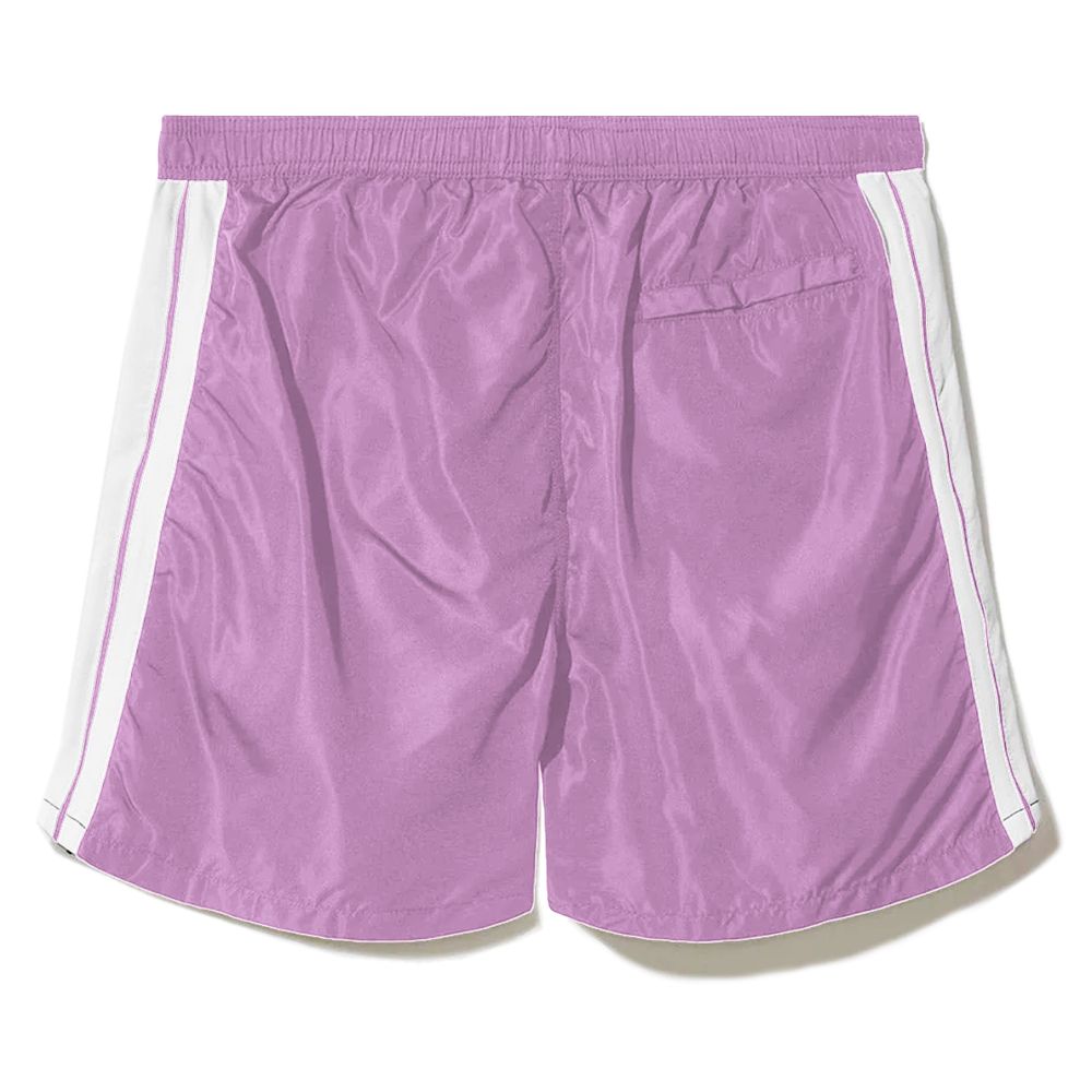 Purple Polyester Men's Swimwear Trunks